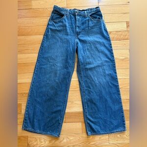Levi's Cinch Baggy Blue Jeans Women's W32 L31 Medium Wash Denim Pants